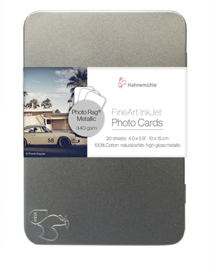 Hahnemühle Photo Rag Metallic 340 g/m² Photo Cards - 10 x 15, 30 lap